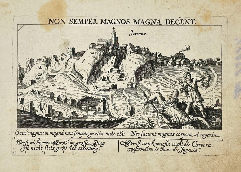 Daniel Meisner (1585–1625) – View of Verona – Emblematic Engraving – c.1625