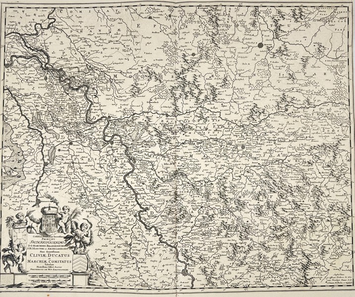 Frederik de Wit (1629–1706) – Map of Clivia Ducatus and the Counties of Mark