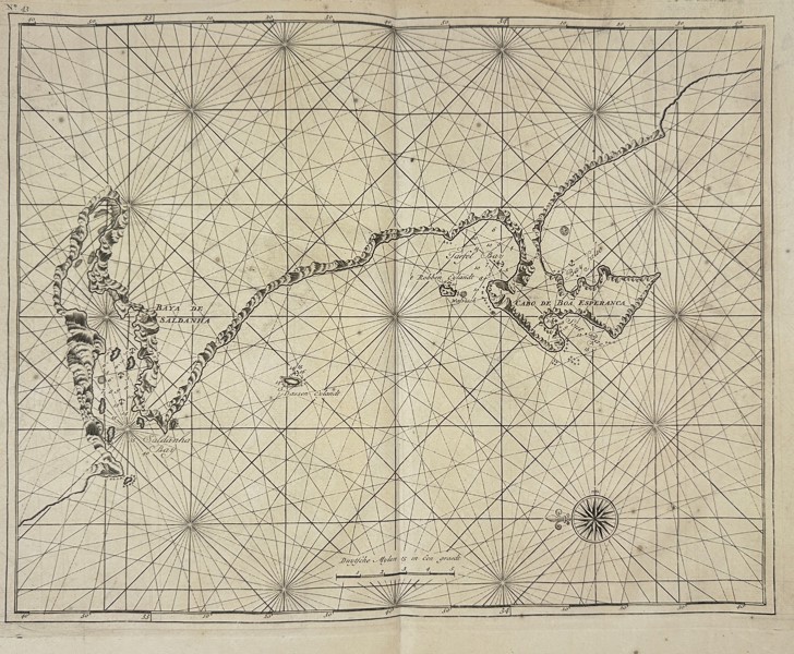 J. van Braam & Gerard onder de Linden–Nautical Chart of the Bay of St. Augustine