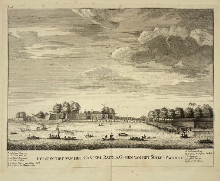 François Valentijn – View of the Castle of Batavia Seen from the Sugar Warehouse