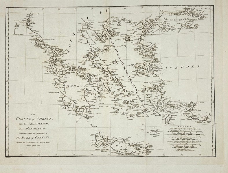 John Harrison (active late 18th century) – The Coasts of Greece and the Archipel