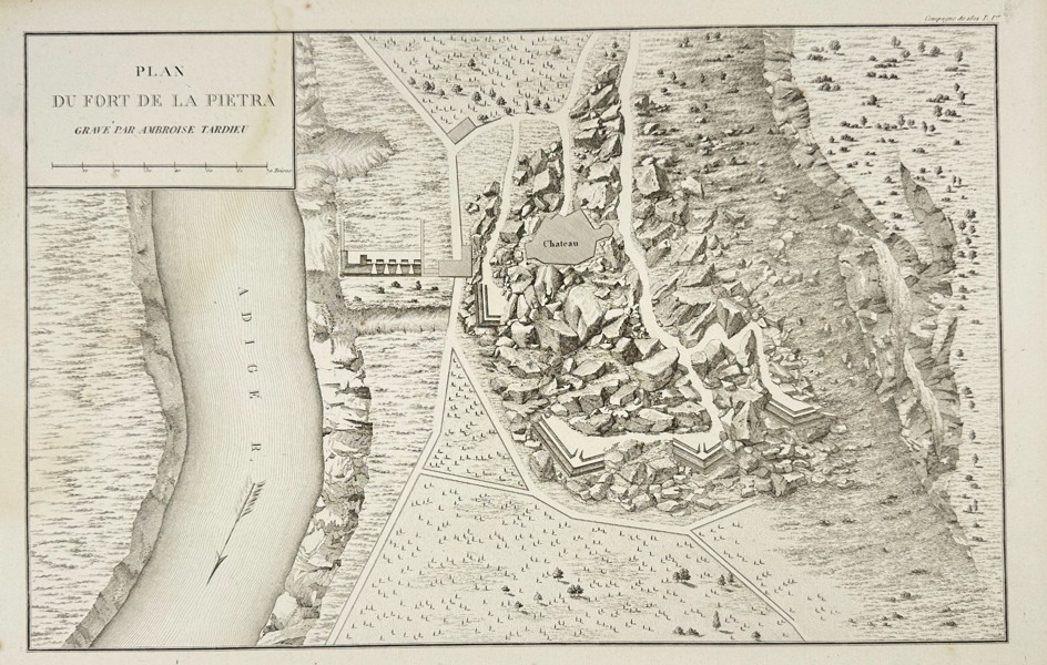 Ambroise Tardieu (1788–1841) – Plan of the Fort of La Pietra – Engraving on Laid Paper (c. 1800-1815)