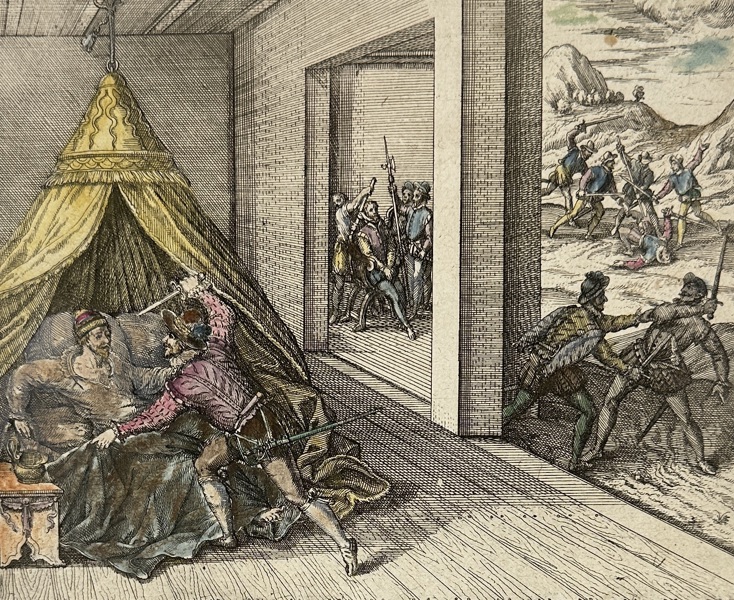 Theodor de Bry – The abuse of imperial authority by Spanish soldiers in Peru