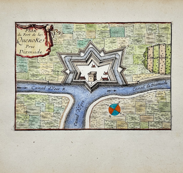 Sebastien de Pontault Beaulieu - Plan of the fortress of Quenoke - Belgium - 1680