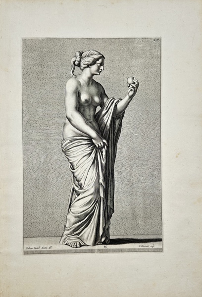 Cornelis Ii Bloemaert (c.1603-1692) - Plate 217, Statue of Venus