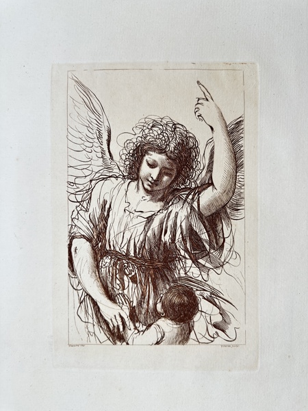 Francesco Bartolozzi (1727-1815) after Giovanni Francesco Barbieri (Guercino) - Angel and Child