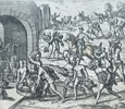 Theodor de Bry – Atahualpa Sends for Gold and Silver to Gain Freedom – Engraving (1596)