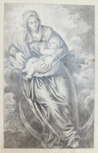 Italian School (XIX), after Tintoretto - Madonna with Child