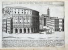 Giacomo Lauro (c. 1550–1630) – Theater of Marcellus with the Savelli Palace – Engraving (c. 1620)