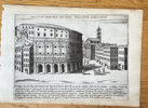 Giacomo Lauro (c. 1550–1630) – Theater of Marcellus with the Savelli Palace – Engraving (c. 1620)