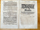 Sebastian Munster (1488–1552) – The Famous City of Meissen (Germany) – Woodcut Engraving (c. 1570)