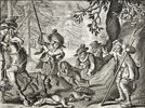 Jacob Cats (1577–1660) – Hunting Scene – Engraving (c. 1655)