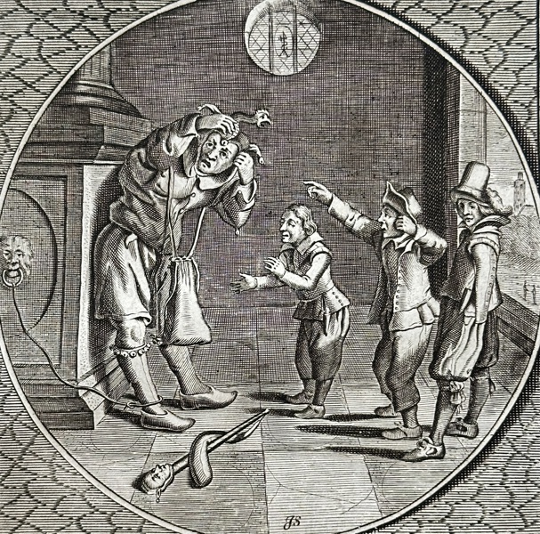 Jacob Cats (1577–1660) – Be Wise, and You Shall Be Free – Engraving (c. 1655)