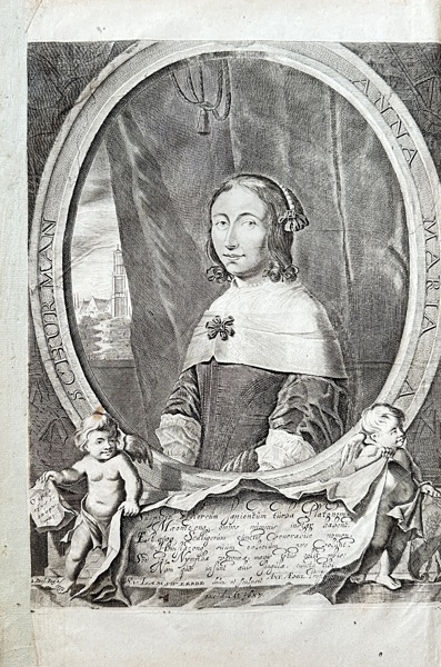 Steven van Lamsweerde (active c. 1650–1667) – Portrait of Anna Maria van Schurman – Engraving (1657)