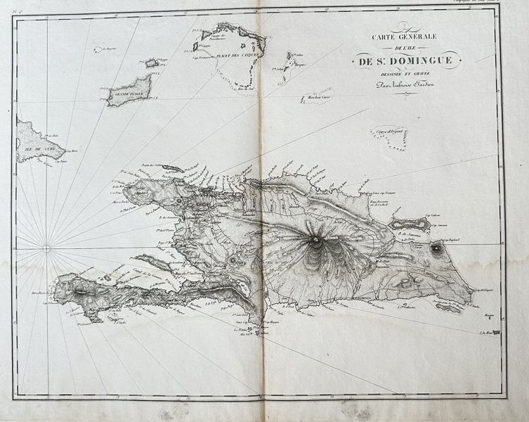 Ambroise Tardieu (1788–1841) – Map of Caribbean- Island of St. Domingue / Carte Generale De St. Domingue (Haiti) – Engraving (c. 1800)