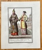 Jacques Grasset de Saint-Sauveur (1757–1810) – Emperor & Noble Woman of China – Hand-coloured engraving (1796)