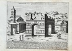 Giacomo Lauro (c. 1550–1605) – Temple of Janus Quadrifrons in the Forum Boarium – Engraving (c. 1613)
