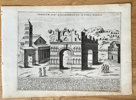 Giacomo Lauro (c. 1550–1605) – Temple of Janus Quadrifrons in the Forum Boarium – Engraving (c. 1613)