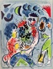 Marc Chagall (1887–1985) – Floral Tribute – Color lithograph (1973)