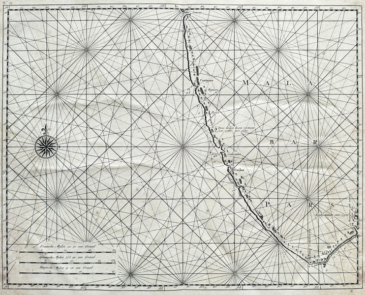 J. van Braam & Gerard onder de Linden – Map of Indonesia and Malaysia - Maritime Chart of the Malacca and Sumatra - Engraved Map