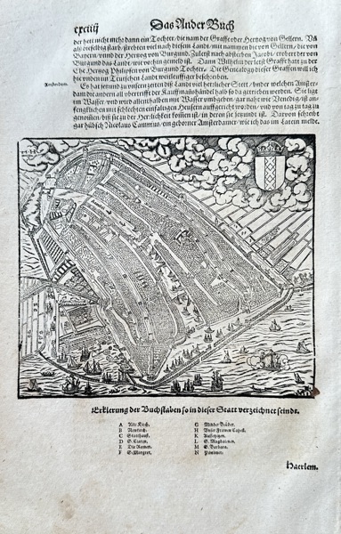 Sebastian Munster (1488–1552) – Switzerland - Plan of Basel – Woodcut (c. 1550)
