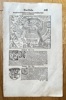 Sebastian Munster (1488–1552) – Switzerland - Plan of Basel – Woodcut (c. 1550)