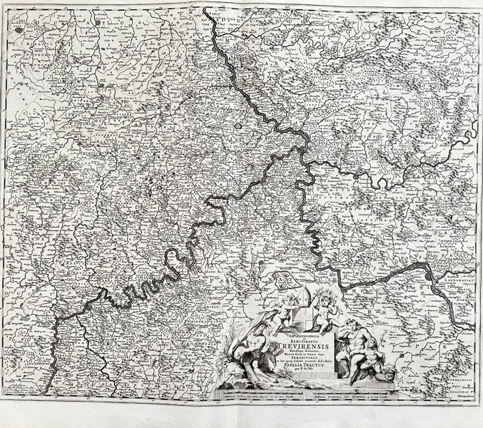 Ferdinand de Wit (active 18th century) – Map of Germany - the Archbishopric of Trier - Copperplate engraving