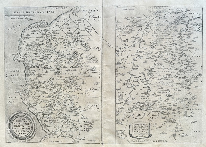 Frederic de Wit (1630–1706) – Map of France - Regions of Gaul and Boulogne - Engraved Map