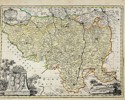 Christoph Weigel – Map of Germany and Poland  - Upper Lusatia / Lusatia Superior – Hand-Colored Copperplate Engraving