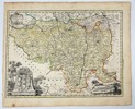 Christoph Weigel – Map of Germany and Poland  - Upper Lusatia / Lusatia Superior – Hand-Colored Copperplate Engraving