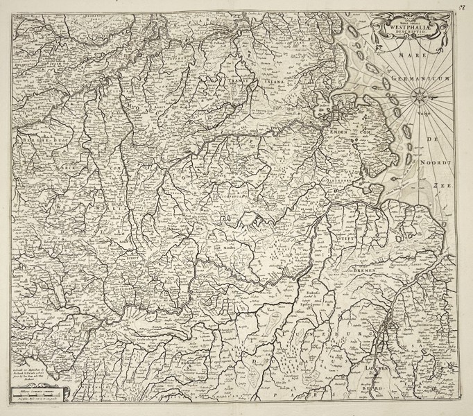 Frederik de Wit – Map of Germany - Westphalia / Westphaliae Circulus – Engraving