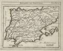 Henri Abraham Chatelain (1684–1743) – Map of Spain and Portugal - Engraving