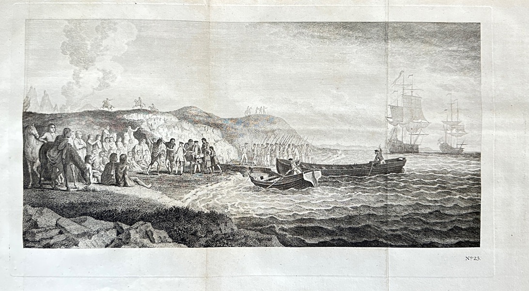 William Hodges (1744–1797) – Meeting with the Natives of New Zealand – Engraving