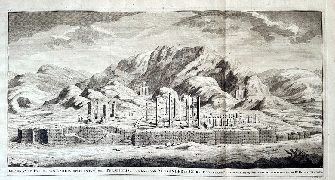 François Valentijn – Iran - Ruins of the Palace of Darius in Persepolis – Engraving