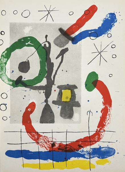 Joan Miro (1893-1983) - Color Lithograph - Untitled (Abstract)