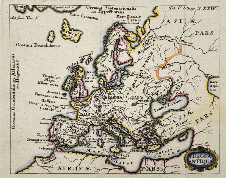 Philipp Cluver - Map of Europe - Summa Europae Antiquae Descriptio