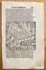 Sebastian Münster (1488–1552) – Map of Lake Geneva – Woodcut (Circa 1570)