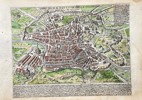 Giacomo Lauro (1561–1645/50) – Map of the City of Rome (Latest Delineation) – Hand-coloured Engraving (Circa 1625)