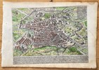 Giacomo Lauro (1561–1645/50) – Map of the City of Rome (Latest Delineation) – Hand-coloured Engraving (Circa 1625)