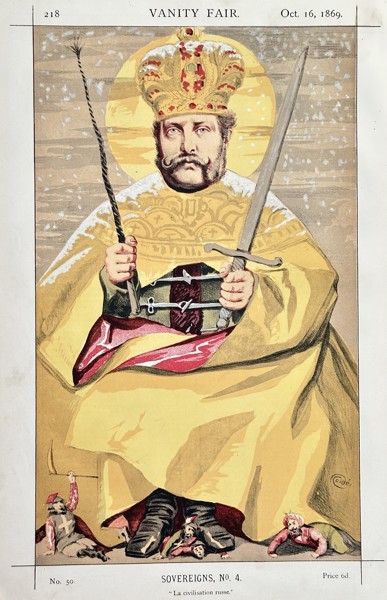 James Jacques Tissot (1836–1902) – Sovereigns, No. 4: Alexander II, Emperor of Russia – Chromolithograph (October 16, 1869)