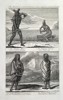 John Harris (fl. 1686–1730) – The Inhabitants of California in their Respective Dress – Copperplate Engraving (Circa 1730)