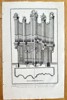 Étienne Charpentier (1704–1793) – Plan and Elevation of an Organ Case – Engraving (Circa 1760)