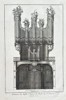 Étienne Charpentier (1704–1793) – Elevation of the Organ Case of the Church of St. Séverin, Paris – Engraving (Circa 1760)