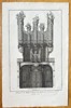 Étienne Charpentier (1704–1793) – Elevation of the Organ Case of the Church of St. Séverin, Paris – Engraving (Circa 1760)