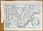 Jean-Baptiste Bourguignon d'Anville (1697–1782) – Map of Paraguay and Neighboring Countries – Copper Engraving (Circa 1756)
