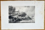 Arthus Bertrand (fl. 1840s) – Old Church in Malacca – Lithograph (Circa 1845)