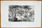 Arthus Bertrand (fl. 1840s) – Interior of a Chinese Garden in Canton – Lithograph (Circa 1845)