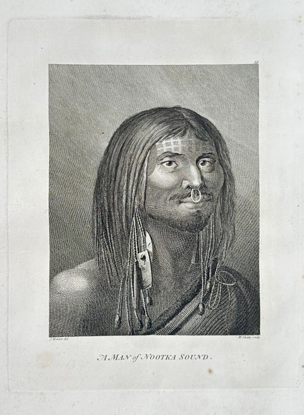 John Webber (1751–1793) – A Man of Nootka Sound – Engraving - Large Folio (1784)