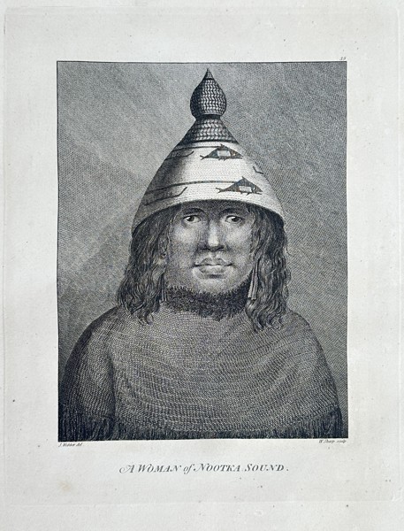John Webber (1751–1793) – A Woman of Nootka Sound – Engraving - Large Folio (1784)