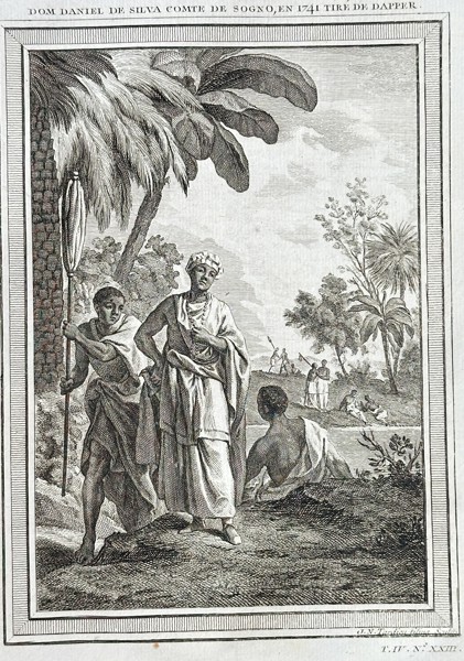 Antoine-François Prévost (1697–1763) – Dom Daniel de Silva, Count of Soyo, from Dapper – Engraving (Circa 1746)